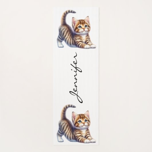 Tabby Cat Yoga Mat (Achterkant)