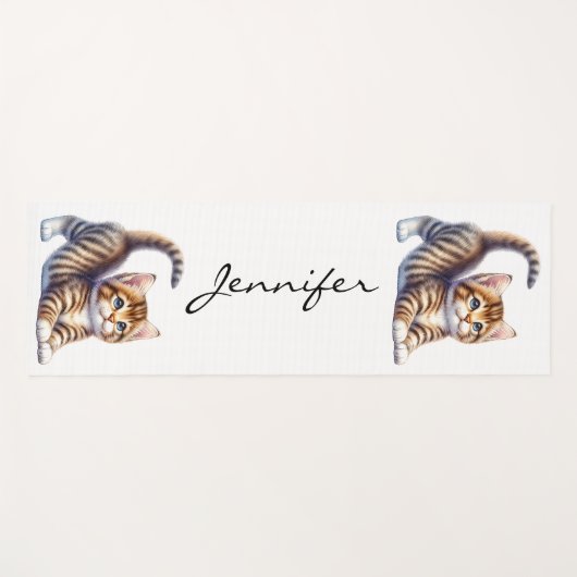 Tabby Cat Yoga Mat (Voorkant (horizontaal))