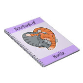 Tabby Cats Heart Lovers Notitieboek (Rechterzijde)
