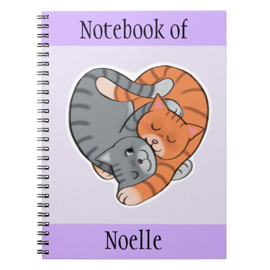 Tabby Cats Heart Lovers Notitieboek (Voorkant)