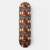 Tabby Cats In Plant Pots, Skateboard (Voorkant)