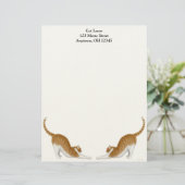 Tabby Cats Letterhead Persoonlijk Briefhoofd (Staand voorkant)