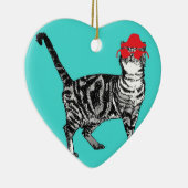 Tabby Cats Merry Kerstmis je koude kat decoratie (Rechts)