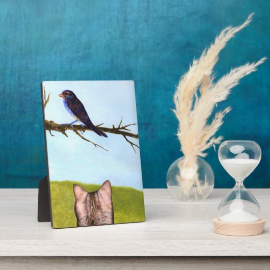 Tabby Cats Talk to Birds Fotoplaat (Zijkant)