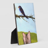 Tabby Cats Talk to Birds Fotoplaat (Zijkant)