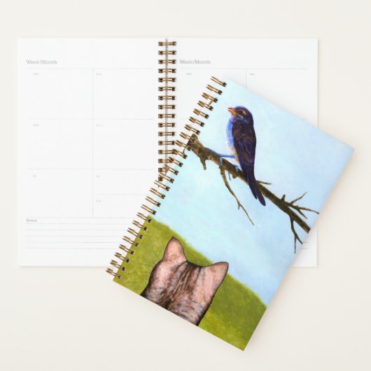 Tabby Cats Talk to Birds Planner (Display)