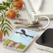 Tabby Cats Talk to Birds Sleutelhanger (Voorkant Rechts)