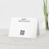  Tabby Christmas Sparkle  Kaart (Achterkant)