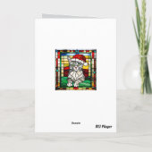 Tabby Christmas Stocking Feestdagen Kaart (Achterkant)