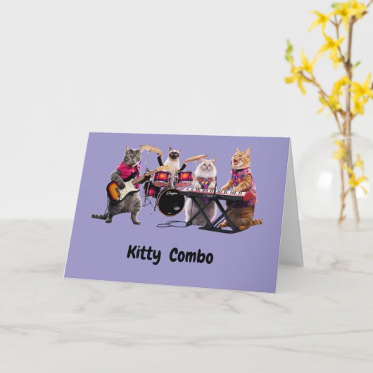 Tabby Combo Kaart (Gele Bloem)