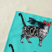 Tabby Cute Cool Zonnebrillen Kinder Katten Strandlaken (In situ)