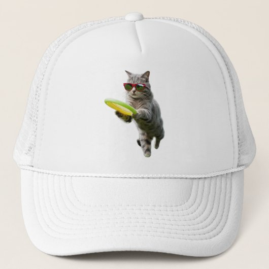 Tabby Disc Golfer Baseball Hat Trucker Pet (Voorkant)