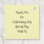 Tabby Fairy Kat Paddestoel Bloemen Bedankjes Labels (Achterkant)