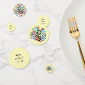 Tabby Fairy Kat Paddestoel Bloemen Confetti (Groep)