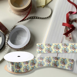 Tabby Fairy Kat Paddestoel Bloemen Satijnen Lint