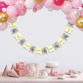 Tabby Fairy Kat Paddestoel Bloemen Vlaggetjes