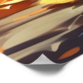 *~* Tabby Fall Leaves Kitten 5:4 Kitty Cat AP68 Poster (Hoek)