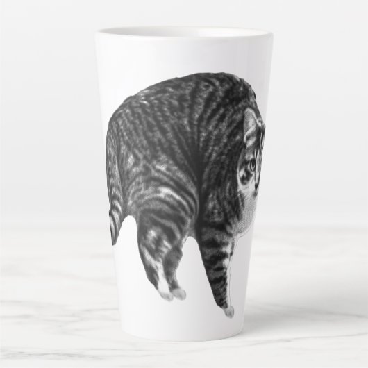 Tabby Glow by Winter Window Latte Mok (Voorkant)