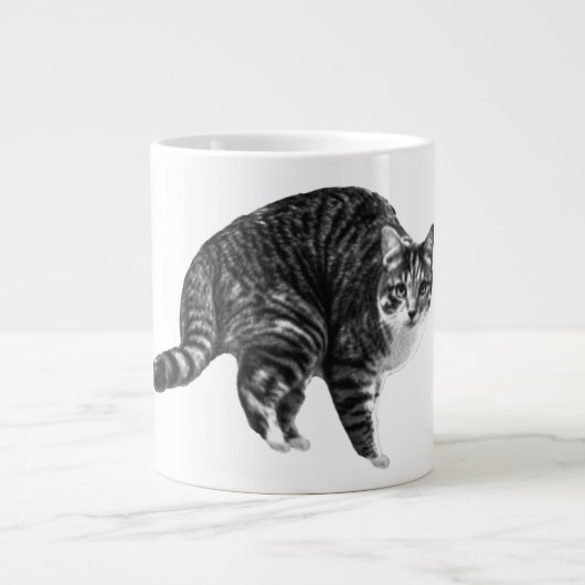 Tabby Glow door Winter Window Grote Koffiekop (Voorkant)
