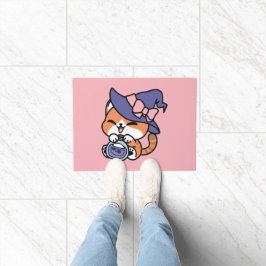 Tabby Heksenbrouwsel – Cute Halloween Kattendesign Deurmat