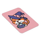 Tabby Heksenbrouwsel – Cute Halloween Kattendesign Magneet (Rechterzijde)