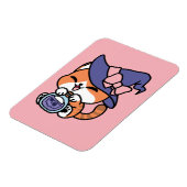 Tabby Heksenbrouwsel – Cute Halloween Kattendesign Magneet (Linkerzijde)