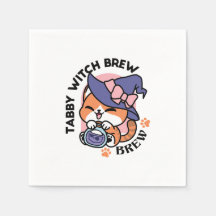 Tabby Heksenbrouwsel – Cute Halloween Kattendesign