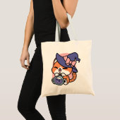 Tabby Heksenbrouwsel – Cute Halloween Kattendesign Tote Bag (Voorkant (product))