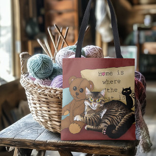 Tabby Home Bourgogne Kat Tote Bag