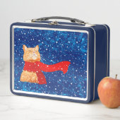 Tabby houdt van sneeuw (In situ)