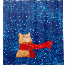 Tabby houdt van sneeuw