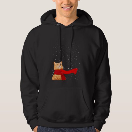 Tabby houdt van sneeuw hoodie (Voorkant)