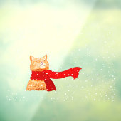 Tabby houdt van sneeuw raamsticker (Vel 3)