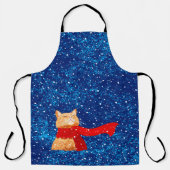 Tabby houdt van sneeuw schort (Voorkant)