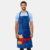 Tabby houdt van sneeuw schort (Gedragen)