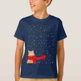 Tabby houdt van sneeuw t-shirt