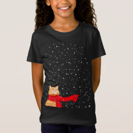 Tabby houdt van sneeuw t-shirt