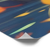 *~* Tabby Jump Fall Leaves Kitten 5:4 Cat AP68 Poster (Hoek)