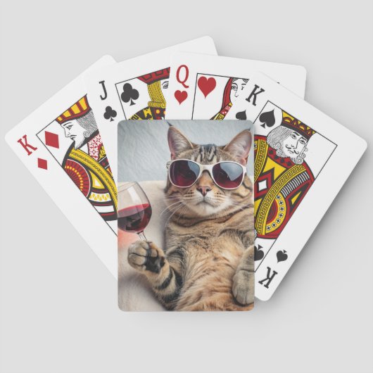 TABBY KAT FUN WIJN SPEELKAARTEN (Achterkant)
