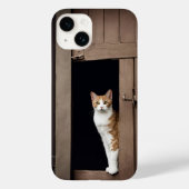 Tabby kat in Shed Doorway Case-Mate iPhone Case (Achterkant)