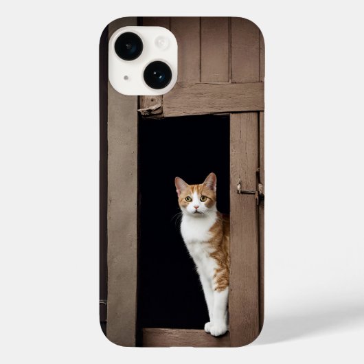 Tabby kat in Shed Doorway Case-Mate iPhone Case (Achterkant)