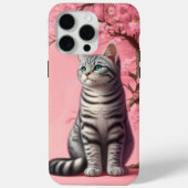 Tabby Kat Japanse Kersenbloesem Bloem Kitten Case-Mate iPhone Case (Achterkant)