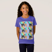 Tabby Kat katten schattige gestreepte huisdieren T T-shirt (Voorkant volledig)