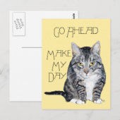 Tabby Kat - Maak Mijn Dag Briefkaart (Voorkant / Achterkant)