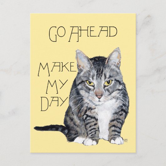 Tabby Kat - Maak Mijn Dag Briefkaart (Voorkant)