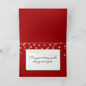 Tabby kat met kerst ornamenten feestdagen kaart (Binnen)