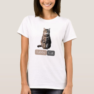 Tabby kat Omarm de Allure van Gestreept T-Shirt