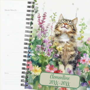 Tabby Kat On Gedateerd Afsprakenboek Agenda
