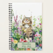 Tabby Kat On Gedateerd Afsprakenboek Agenda (Voorkant)