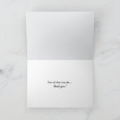 Tabby kat op oude bank dank u kaart (Binnen)